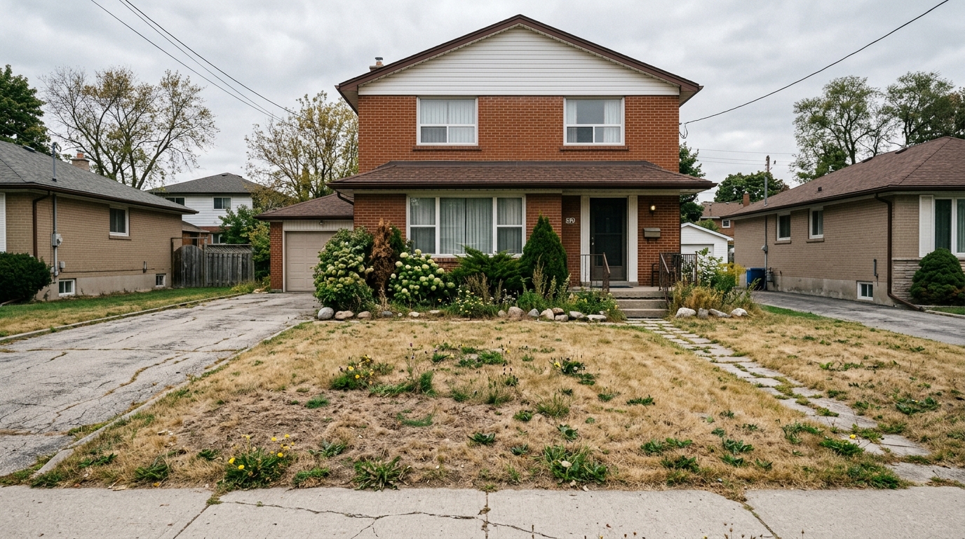 Lawn before Greenline treatment